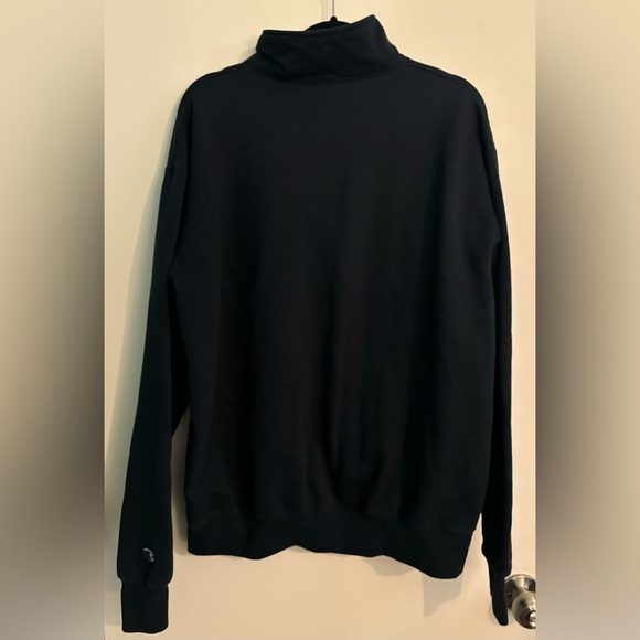 Champion Men’s 1/4 Zip Yale Embroidered Navy Pullover Sz XL Eco Authentic - Picture 4 of 7